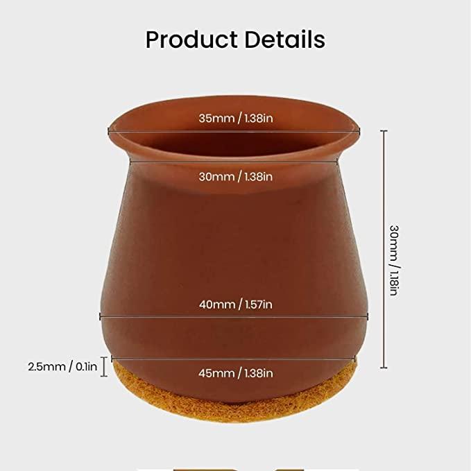 NOBILEA Silicone Chair Leg Protectors